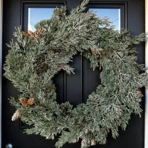 Frosted Lux Wreath 12in 1