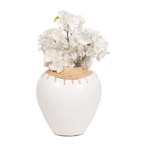FALLONWIND WHITE VASE 10 (IN) 6