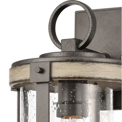 Annenberg 16″ High 1-Light Outdoor Sconce - Anvil Iron