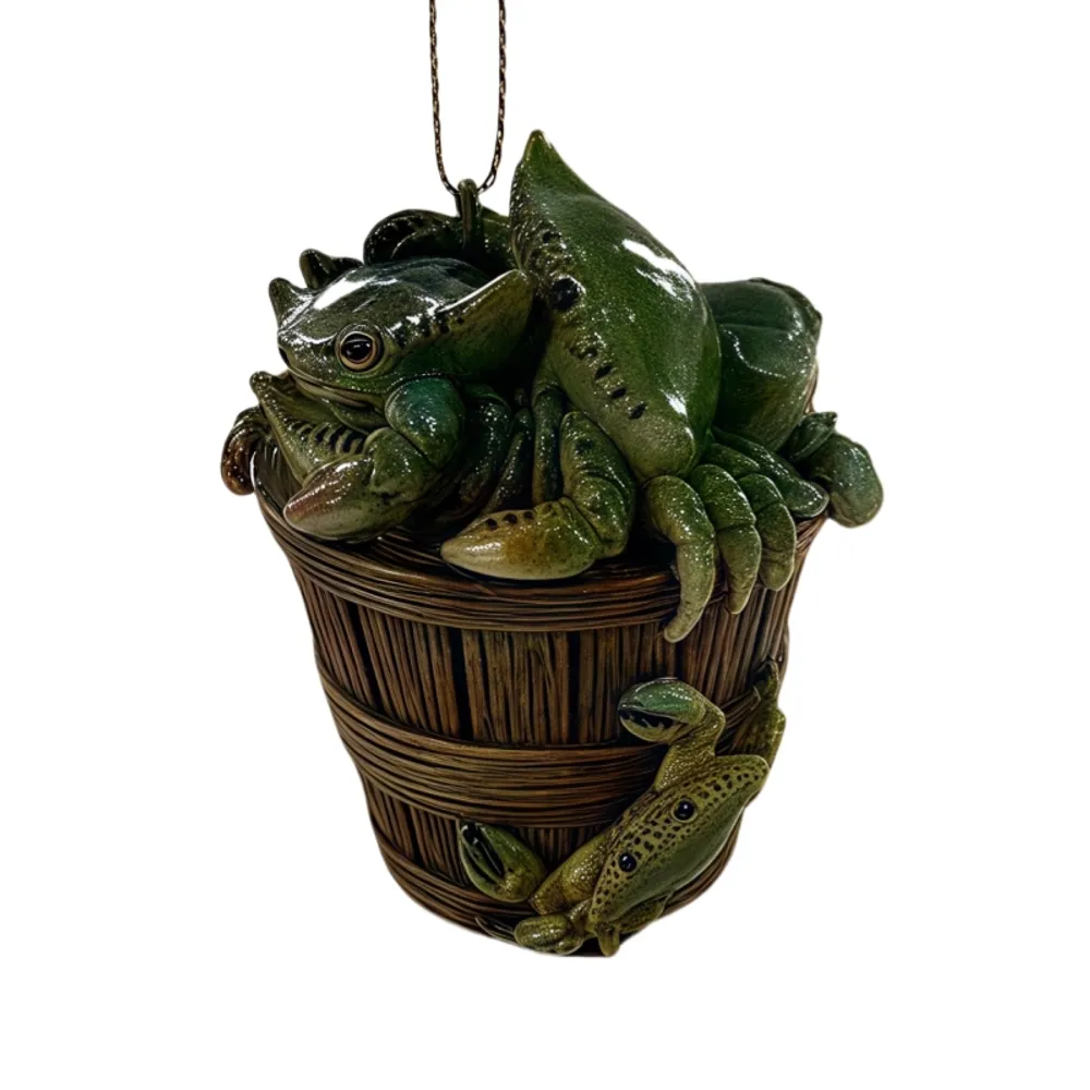 2" BUSHEL OF CRABS ORNAMENT