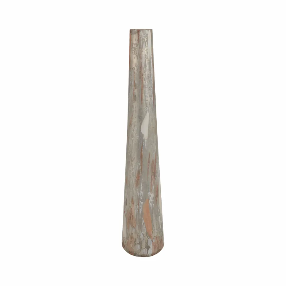 MILTONFORD TAN GLASS VASE 34 (IN)