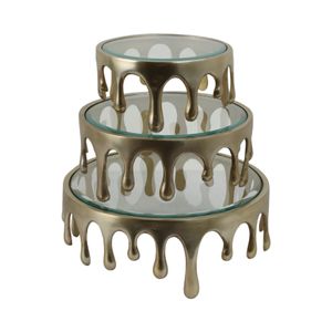 FRAZIERSTONE SET OF 3 GOLD TRAY 6 (IN) 3