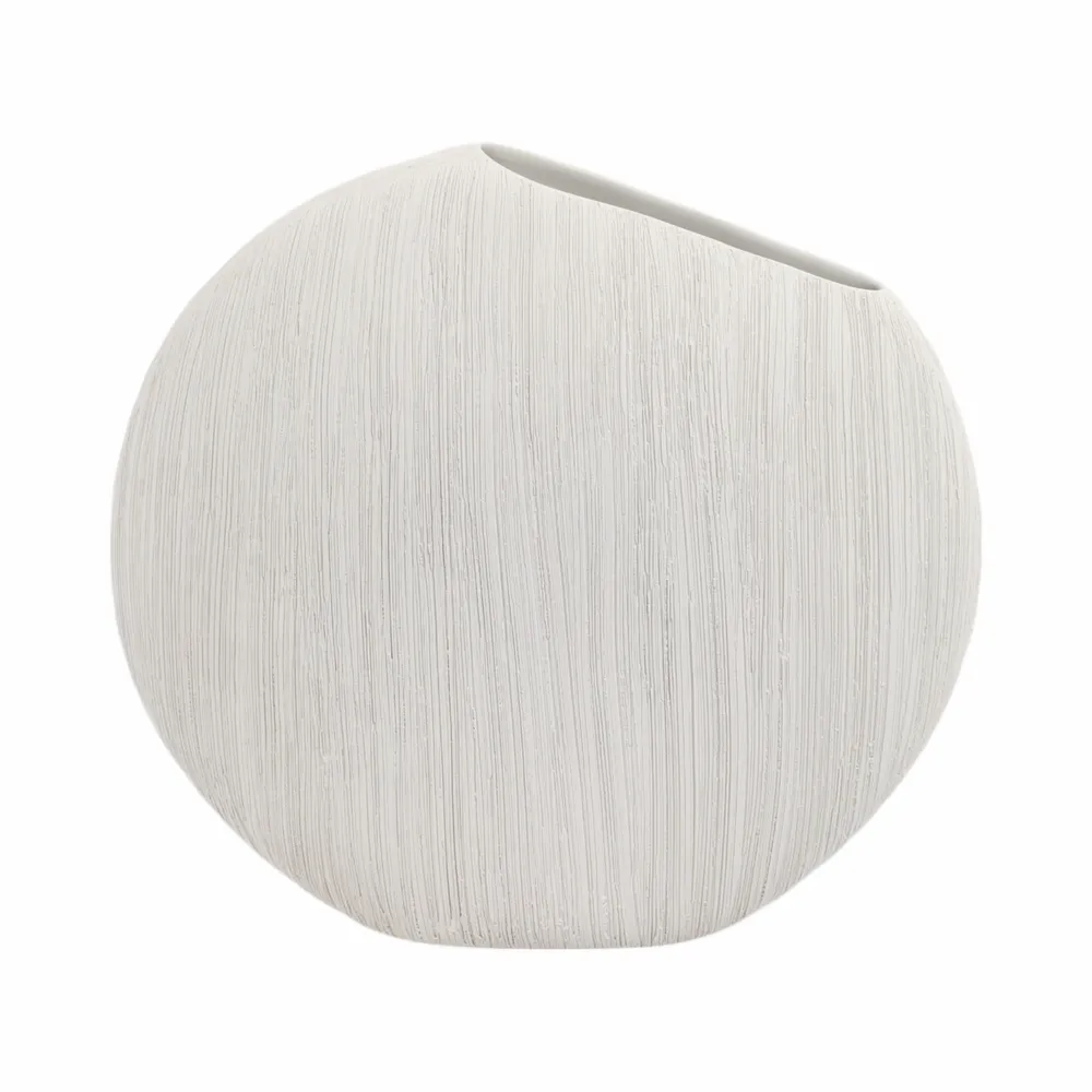 MARCHOLM WHITE VASE 15 (IN)