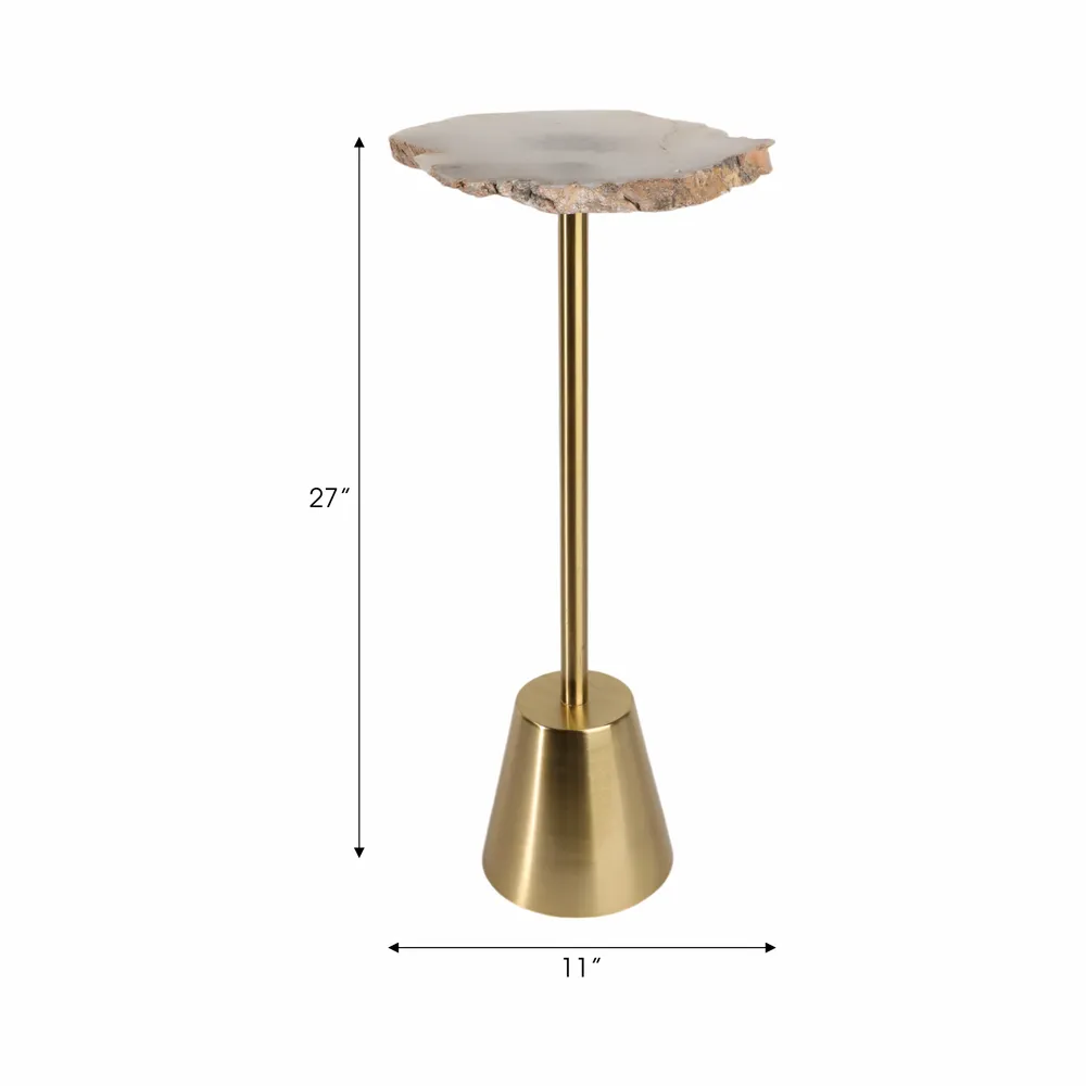 GASTONLEY GOLD TABLE 27 (IN)