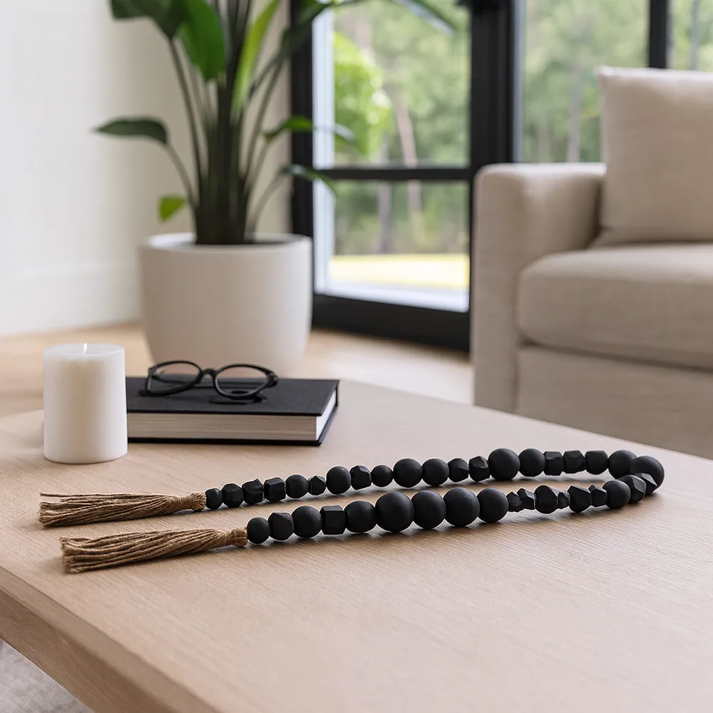DUNEFORD BLACK BEAD 2 (IN)