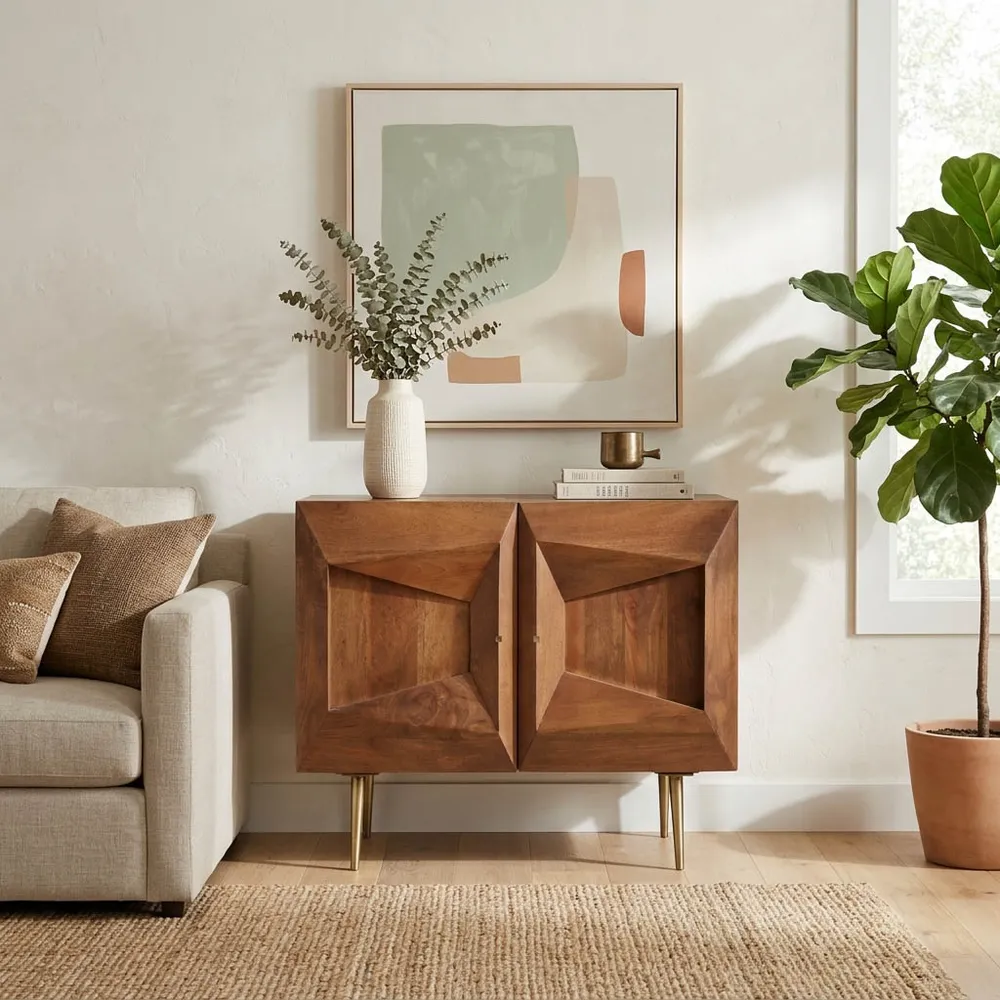 SKYLERDALE BROWN CABINET 32 (IN)
