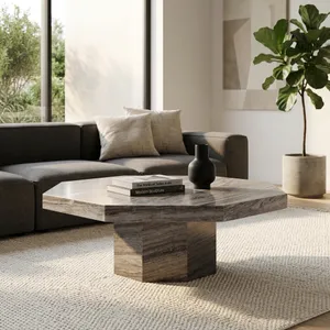 STONEVIEW BLACK COFFEE TABLE 16 (IN) 11