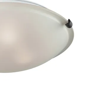 Sunglow 17'' Wide 3-Light Flush Mount - Brushed Nickel 4