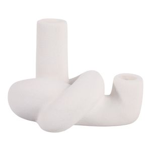 CORBINVIEW WHITE CANDLE HOLDER 6 (IN) 5