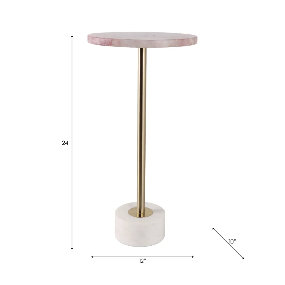 MERCERCLIFF PINK TABLE 24 (IN)