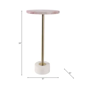 MERCERCLIFF PINK TABLE 24 (IN) 9
