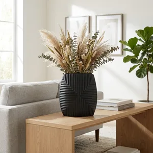 EMMONS BLACK VASE 10 (IN) 11