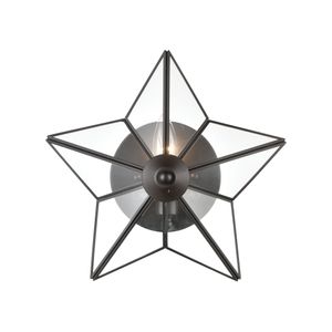 Moravian Star 12'' High 1-Light Sconce - Oil Rubbed Bronze 3
