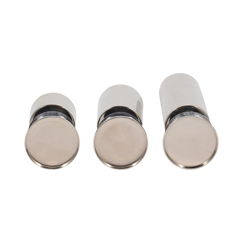 HAMPTONMILL SET OF 3 GRAY CANDLE HOLDER 17 (IN)