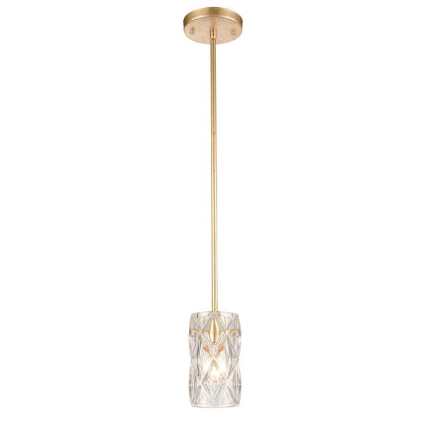 Jenning 4'' Wide 1-Light Mini Pendant - Parisian Gold Leaf