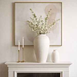 CANTONLAND WHITE VASE 17 (IN) 2