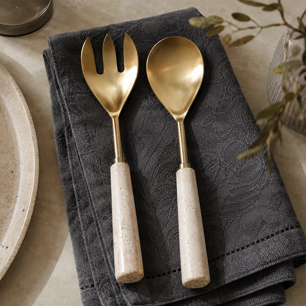 ARMONBURN SET OF 2 TAN SERVEWARE 1 (IN)