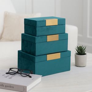 KIRBYWORTH SET OF 3 BLUE BOXES 5 (IN) 2