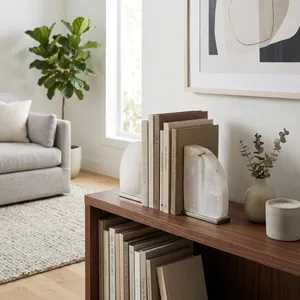 FOLEYCLIFF WHITE BOOKEND 6 (IN) 2