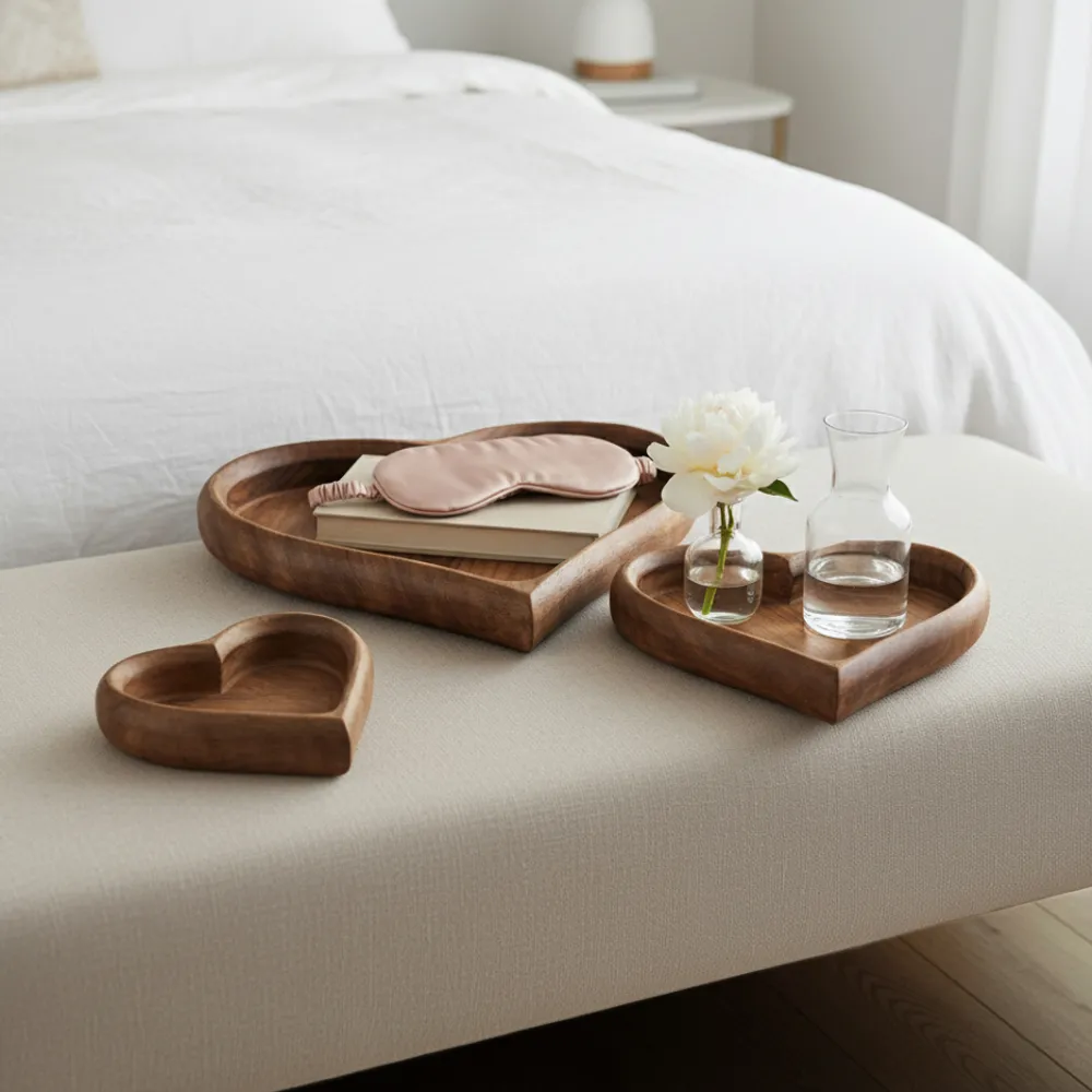 ISLESIDE SET OF 3 BROWN WOOD 2 (IN)