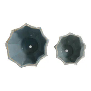 ASHTON SET OF 2 BLUE PLANTER 7 (IN) 8