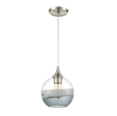 Sutter Creek 8″ Wide 1-Light Mini Pendant - Satin Nickel