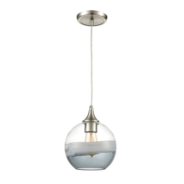 Sutter Creek 8'' Wide 1-Light Mini Pendant - Satin Nickel