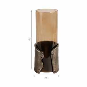 BAXTERMILL BROWN CANDLE HOLDER 15 (IN) 9
