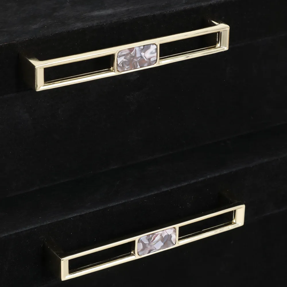 GRANLEYBURN SET OF 2 BLACK BOXES 6 (IN)
