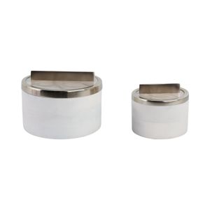 CHATHAMWORTH SET OF 2 WHITE BOXES 6 (IN) 1