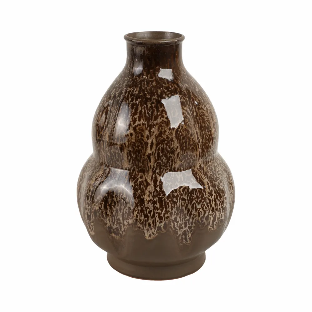 HARLEMHAVEN BROWN VASE 16 (IN)