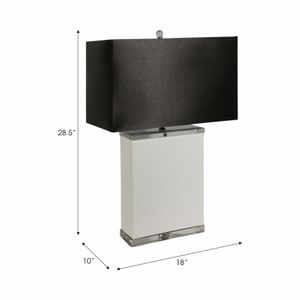 ENNISROSE WHITE LAMP 29 (IN) 9