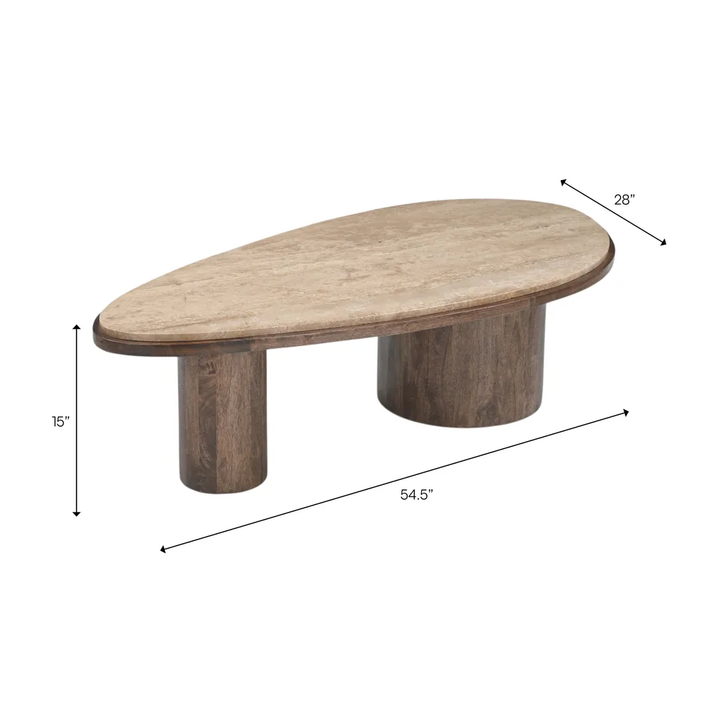 GRIFFINTON BROWN COFFEE TABLE 16 (IN)