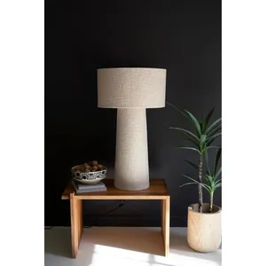 Boucle Fabric Table Lamp with Shade 3