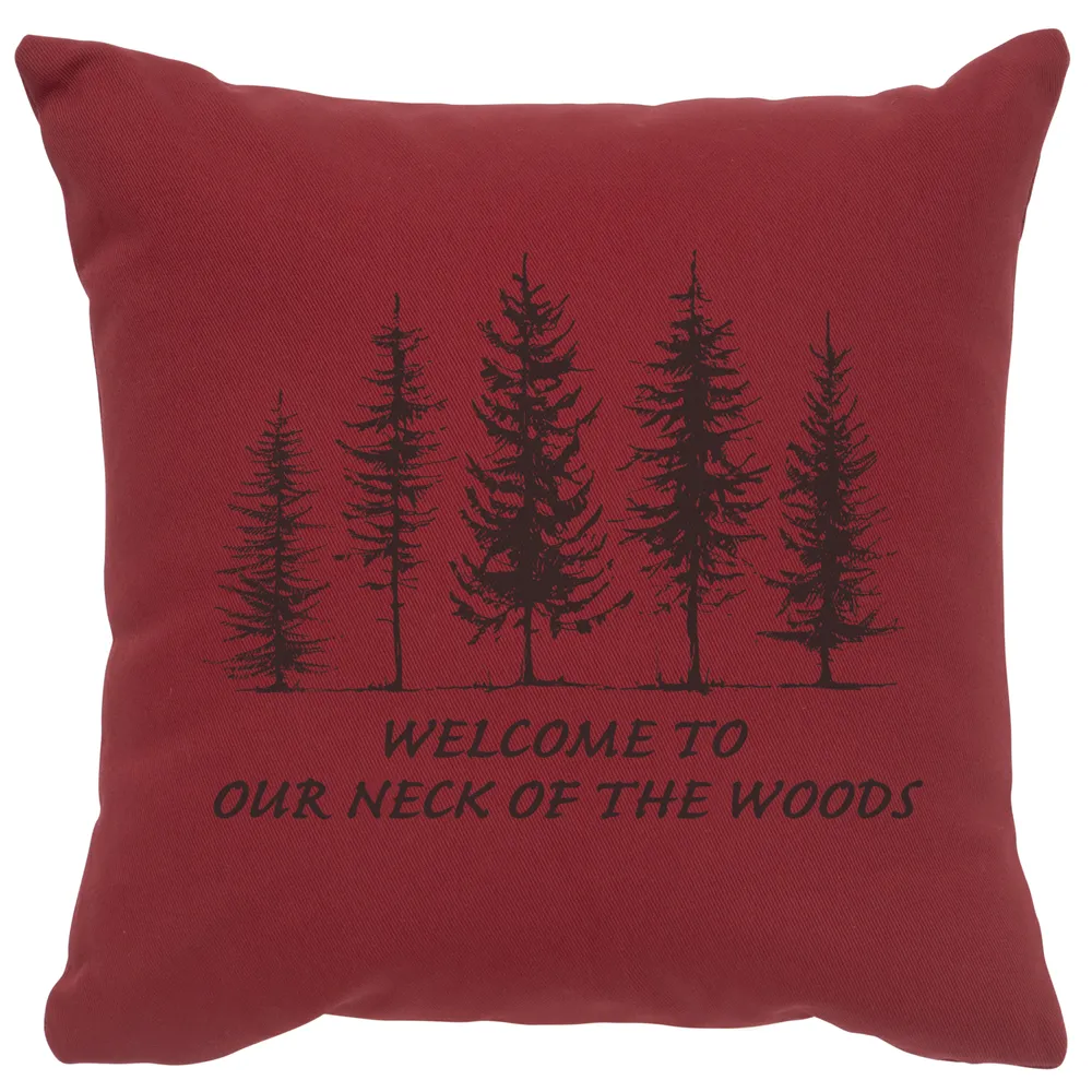 Image Pillow - Neck of Woods - Cotton Brick