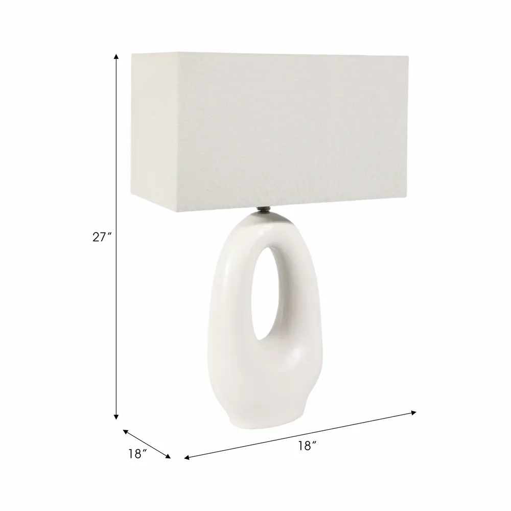GAIGEWOOD WHITE LAMP 27 (IN)
