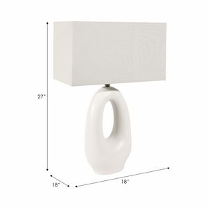 GAIGEWOOD WHITE LAMP 27 (IN) 8