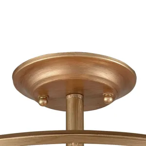 Armand 17'' Wide 4-Light Semi Flush Mount - Matte Gold 3