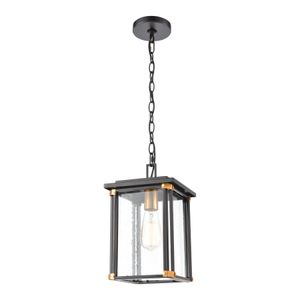 Vincentown 8'' Wide 1-Light Outdoor Pendant - Matte Black 1