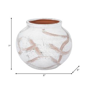 OLIVERWORTH WHITE VASE 7 (IN) 9