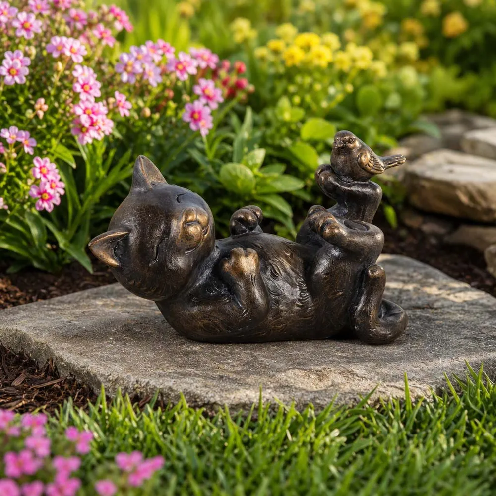 TROYVALE SILVER GARDEN STATUARY 9 (IN)
