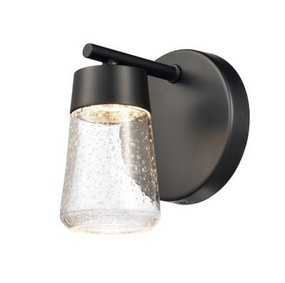 Jergen 5″ Wide 1-Light Vanity Light - Matte Black