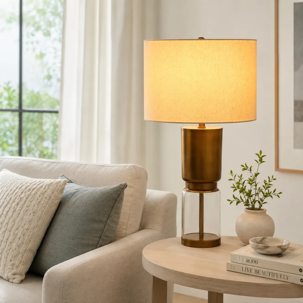 CALTONHOLM BROWN LAMP 27 (IN)