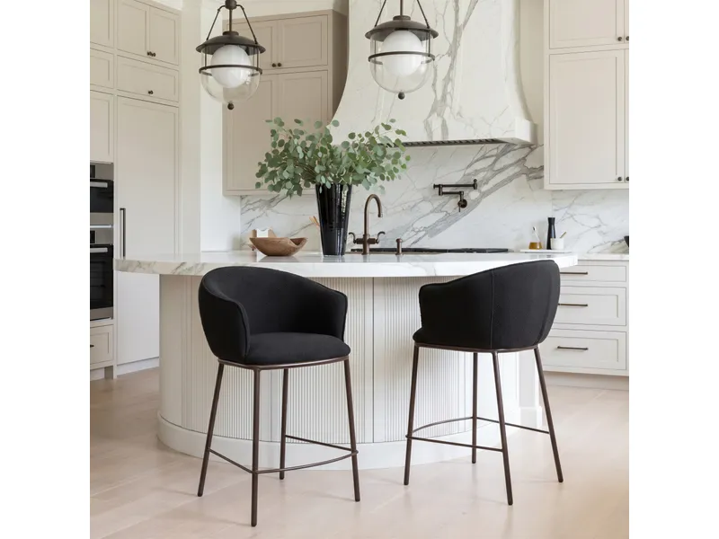 Essen Counter Stool Black & Bronze 9