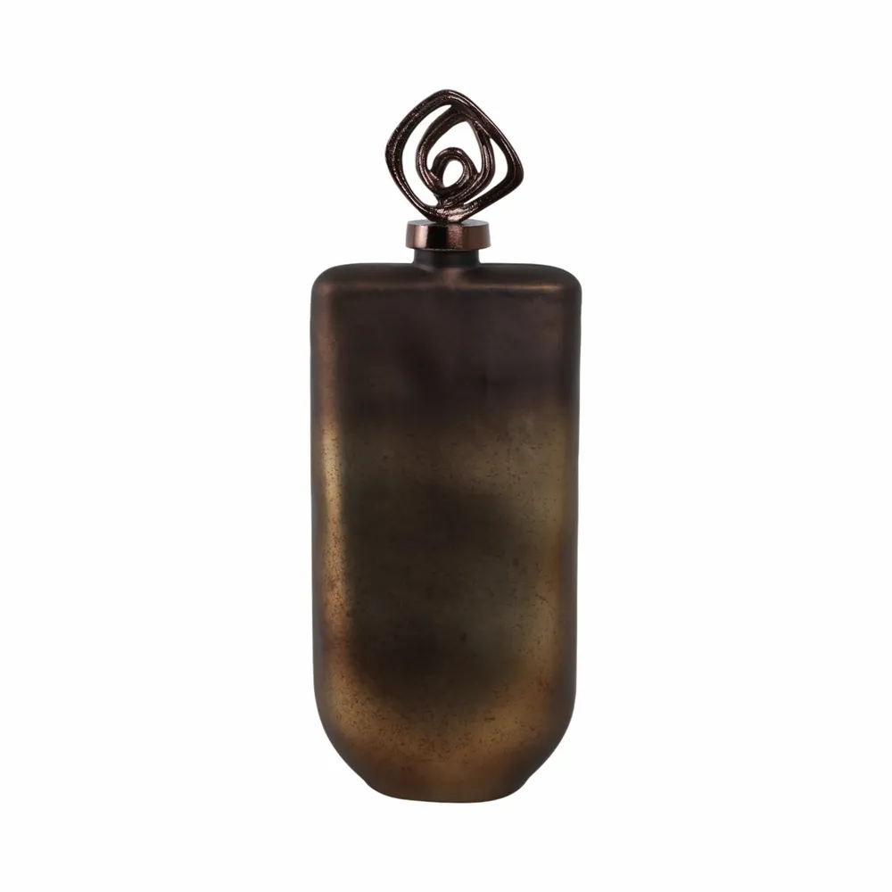 FINLEYGROVE BRONZE GLASS VASE 20 (IN)