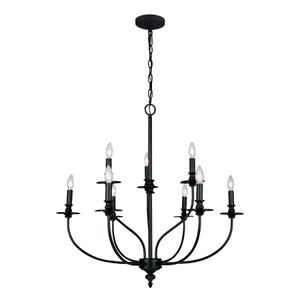 Hartford 29'' Wide 9-Light Chandelier - Oil Rubbed Bronze 1