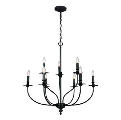 Hartford 29″ Wide 9-Light Chandelier - Oil Rubbed Bronze