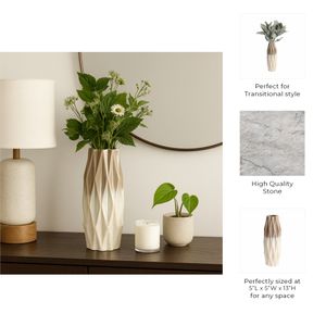 KIRAFORD IVORY VASE 13 (IN) 9