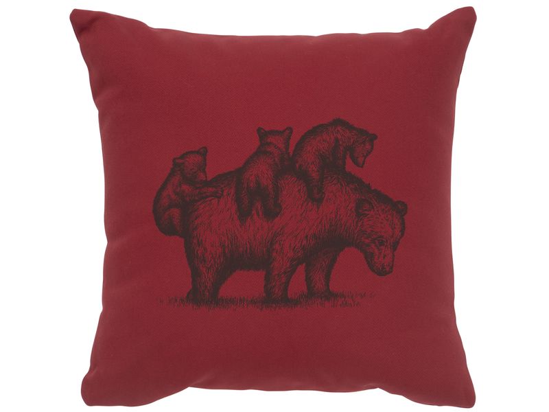 Image Pillow - Mama Bear - Cotton Brick 1