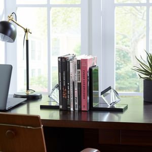 HALSEYGROVE SET OF 2 BLACK BOOKENDS 7 (IN) 4